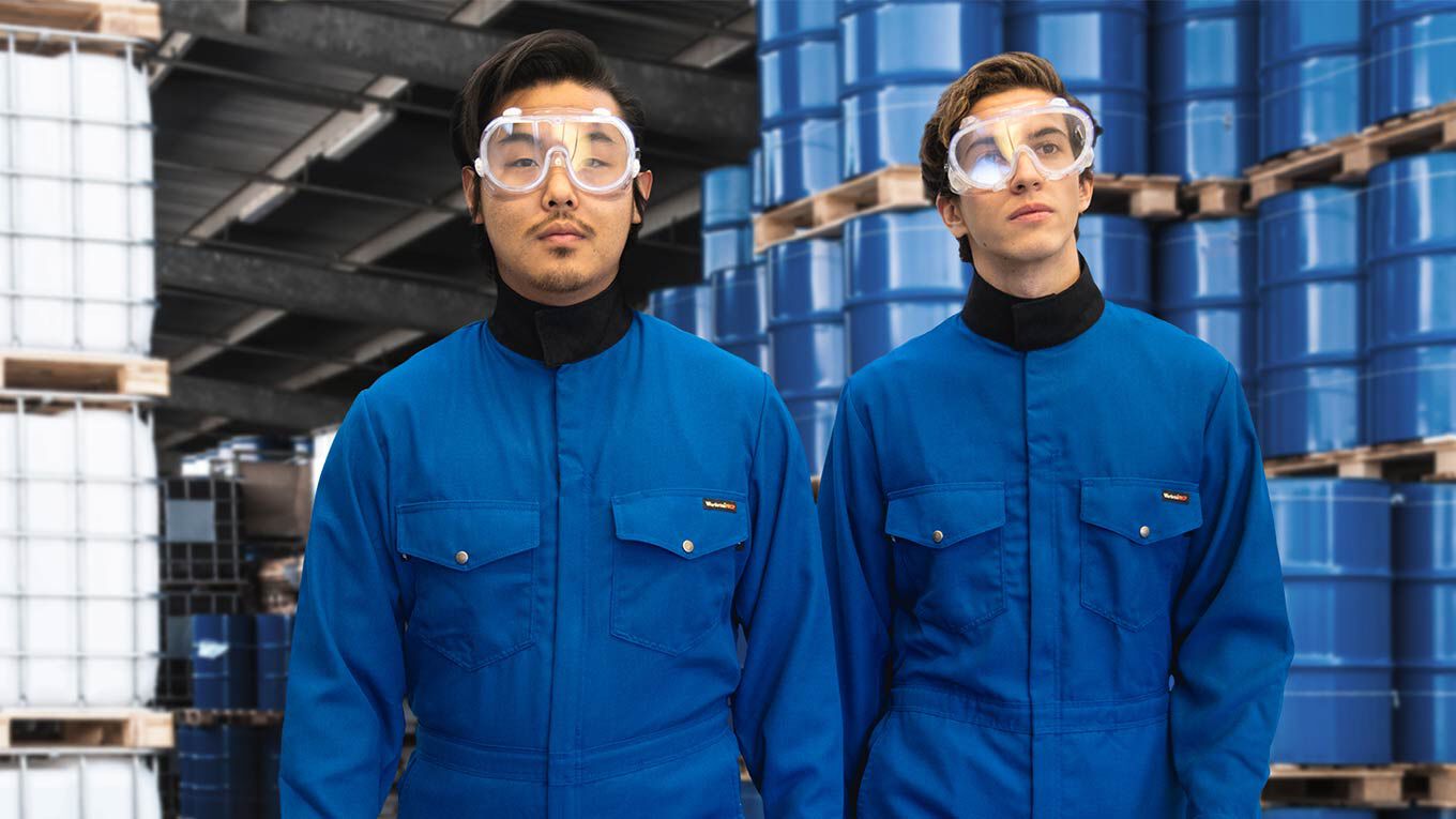Two Workers In FR Workwear
