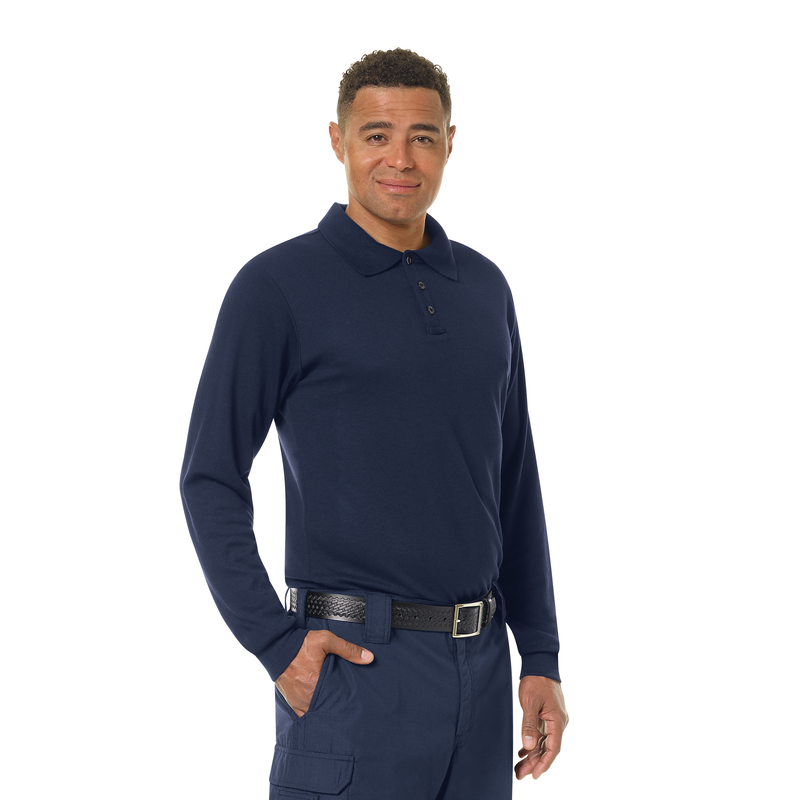 Men's Long Sleeve Station Wear Polo Shirt image number 10