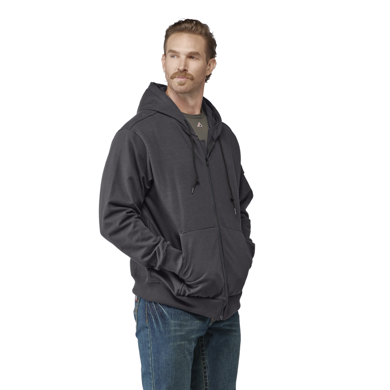 Men's Fleece FR Zip-Front Hooded Sweatshirt image number 3