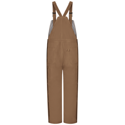 Men's Heavyweight Excel FR® ComforTouch® Deluxe Insulated Brown Duck Bib Overall