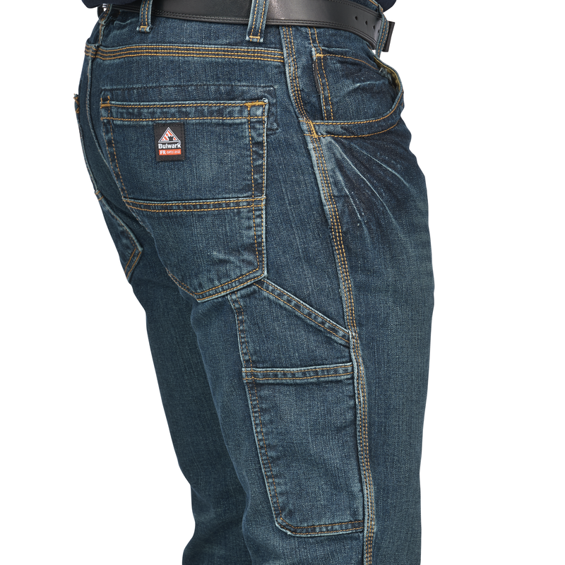 Men&rsquo;s Stretch Mid-Rise Dungaree Jean image number 12