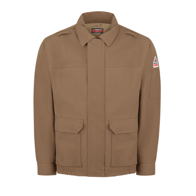 Brown Duck Lined Bomber Jacket