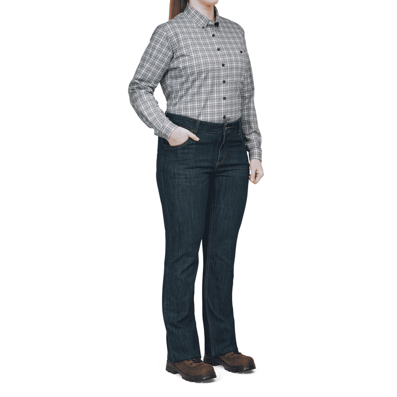 Bulwark FR Women's Flex Knit Button Down Shirt image number 7
