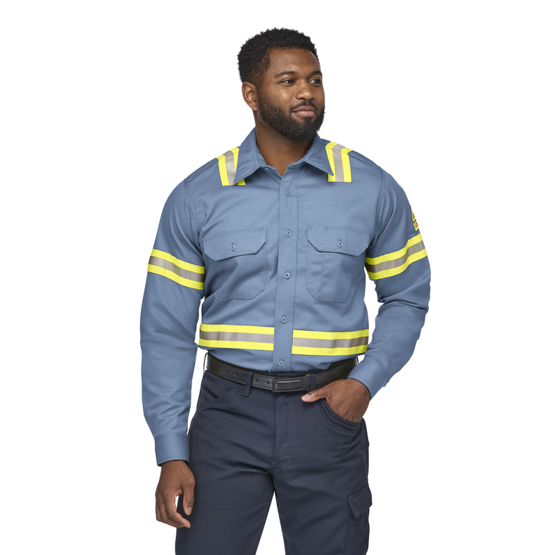 Men's Midweight FR Enhanced Visibility Uniform Shirt image number 0