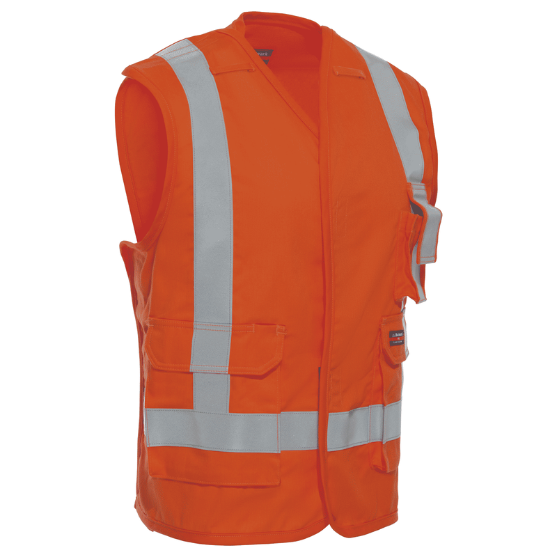 Five Point Tearaway Vest with Reflective Trim image number 2