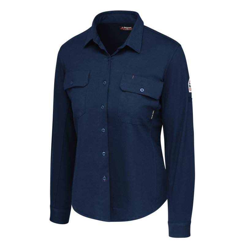 Women's Flex Knit Button Down Shirt image number 7