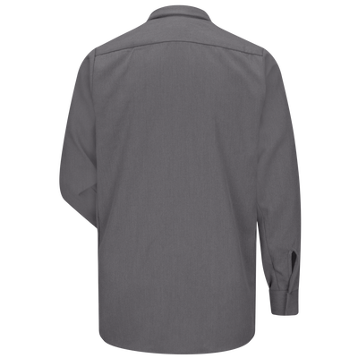 Men's Midweight FR Pocketless Concealed-Gripper Work Shirt