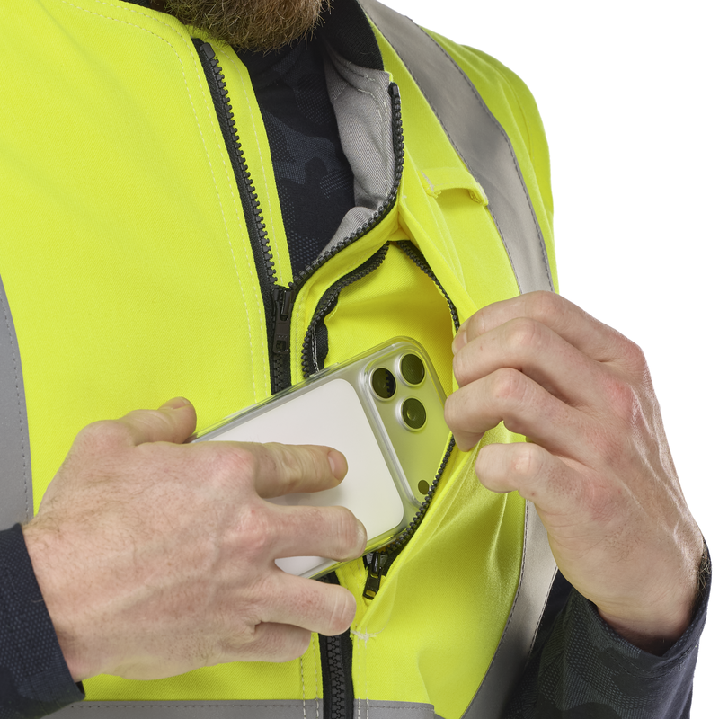 Men's FR Hi-Visibility Insulated Vest image number 6