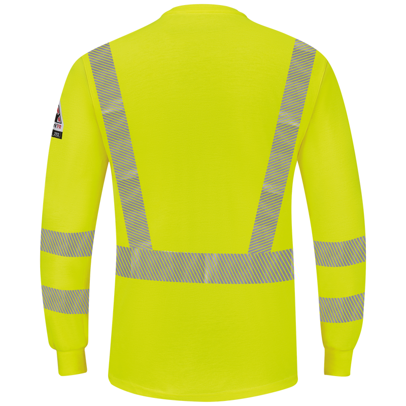 Men's Hi-Visibility Lightweight Long Sleeve Henley image number 1