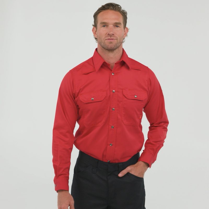 iQ Series&reg; Men's Midweight Comfort Snap-Front Woven Shirt image number 4