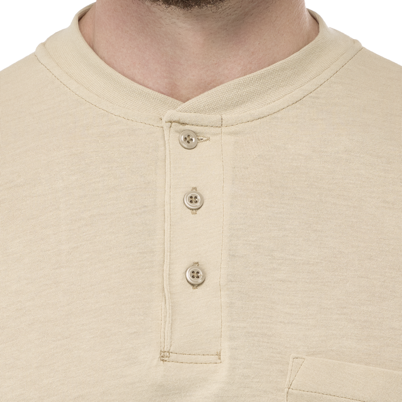Men's Long Sleeve Lightweight Henley Shirt image number 13