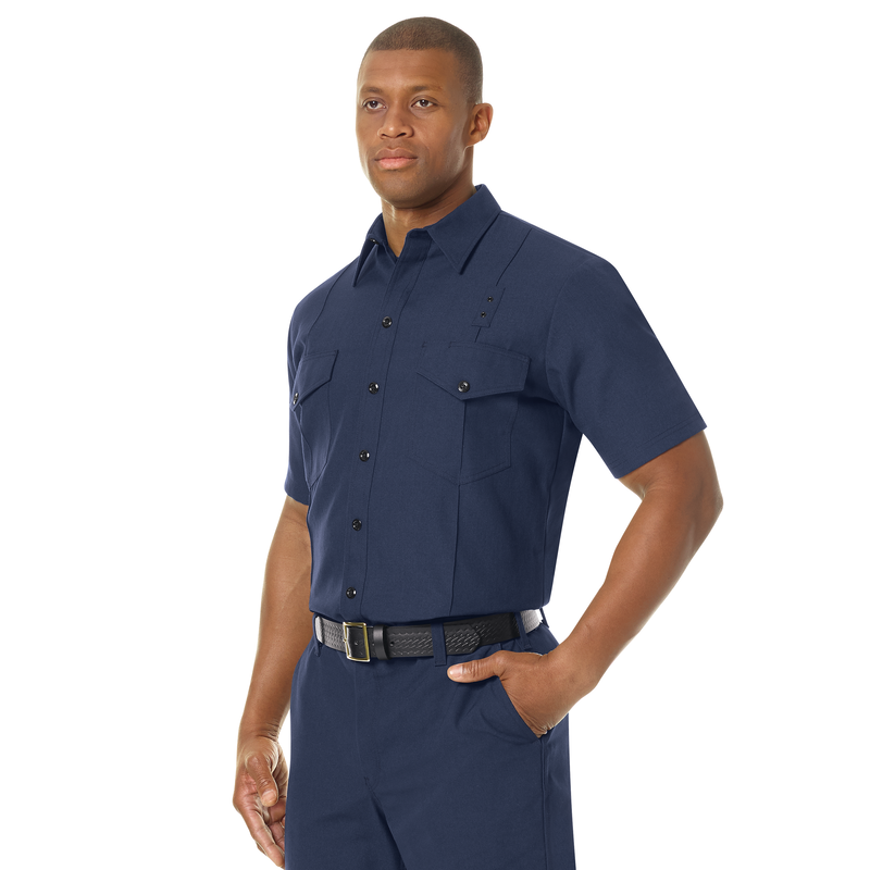 Men's Classic Short Sleeve Western Firefighter Shirt image number 6