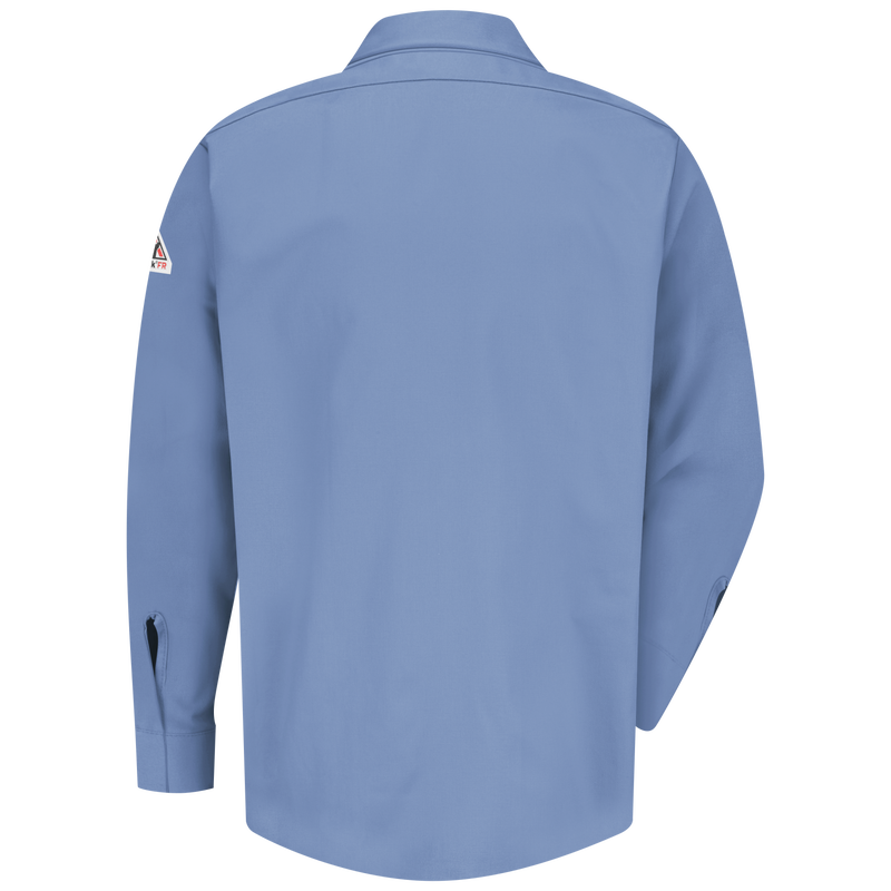 Men's Midweight FR Pocketless Concealed-Gripper Work Shirt image number 1