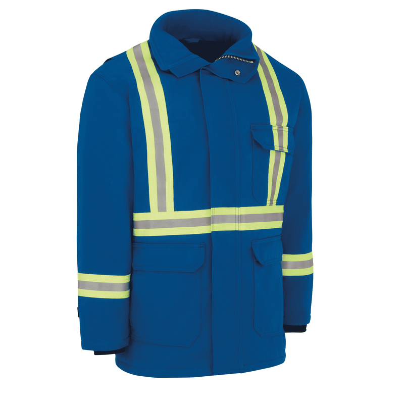 Men's Heavyweight Nomex FR Insulated Deluxe Parka with Reflective Trim image number 2