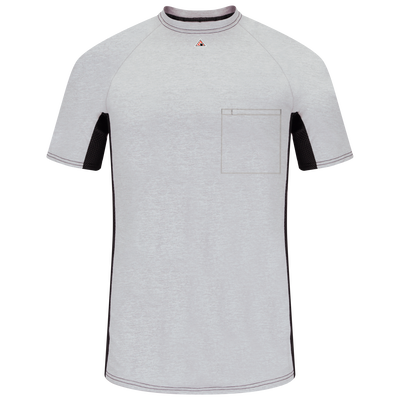 Men's FR Short Sleeve Base Layer with Concealed Chest Pocket