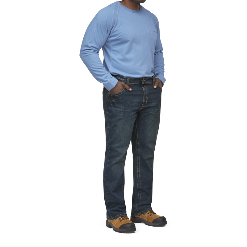 iQ Series® Comfort Knit Men's FR Long Sleeve T-Shirt image number 4
