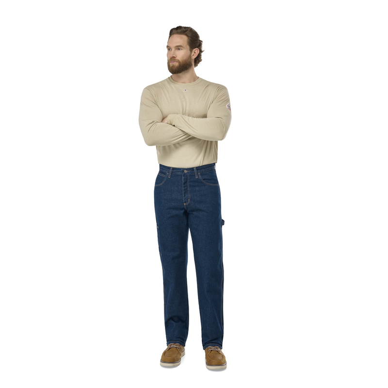 Men's Heavyweight Excel FR Denim Dungaree image number 5