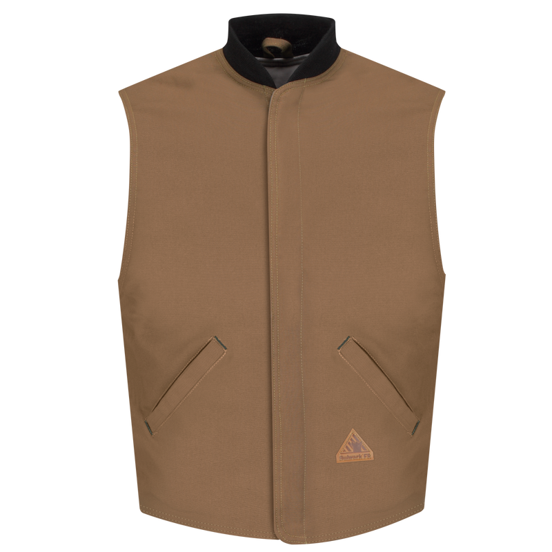 Men's Heavyweight FR Brown Duck Vest Jacket Liner image number 1