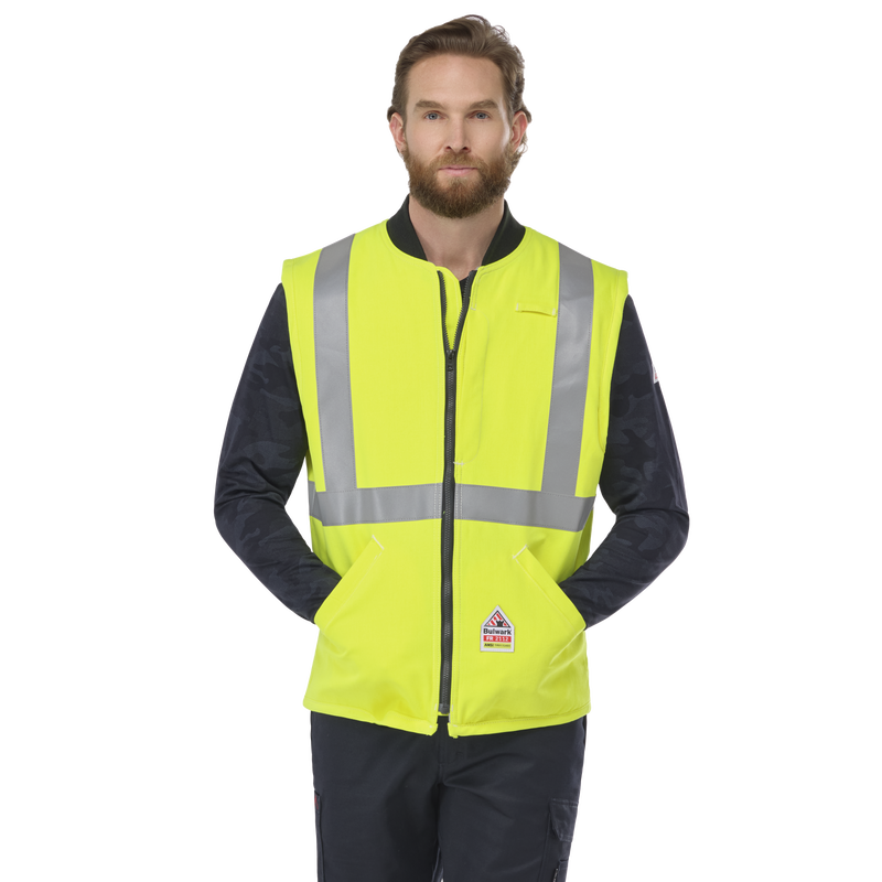 Men's FR Hi-Visibility Insulated Vest image number 0