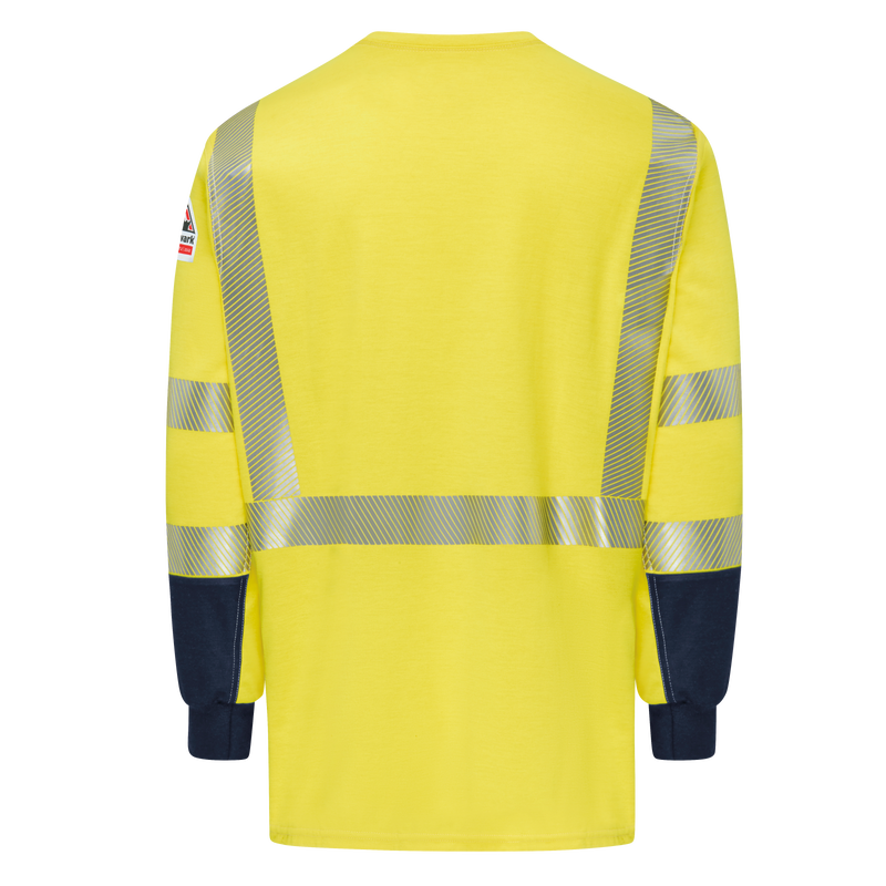 Hi-Visibility Lightweight Colorblock Long Sleeve T-Shirt image number 5