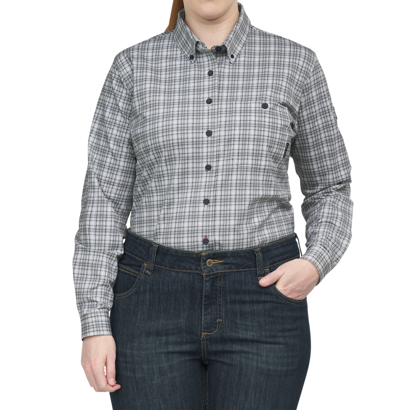 Bulwark FR Women's Flex Knit Button Down Shirt image number 0