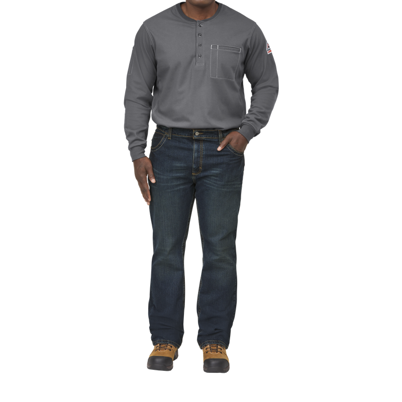 iQ Series&reg; Comfort Plus Knit Men's FR Henley image number 3