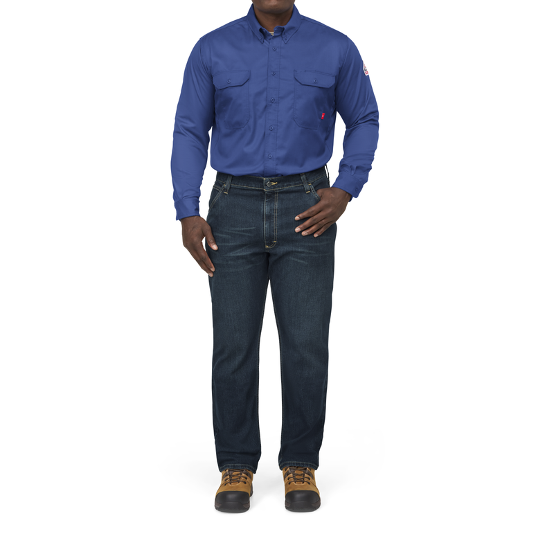 iQ Series® Men's Midweight Comfort Woven Shirt image number 2