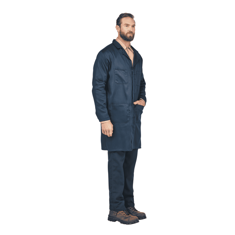 Men's Concealed Snap Front Lab Coat image number 5