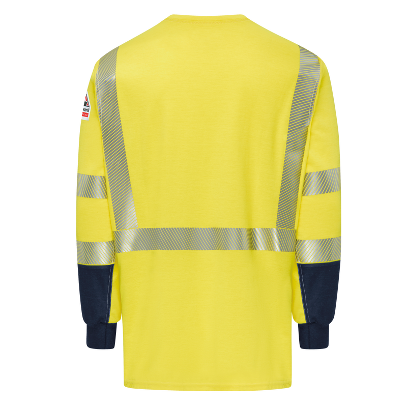 Hi-Visibility Lightweight Colorblock Long Sleeve T-Shirt image number 5