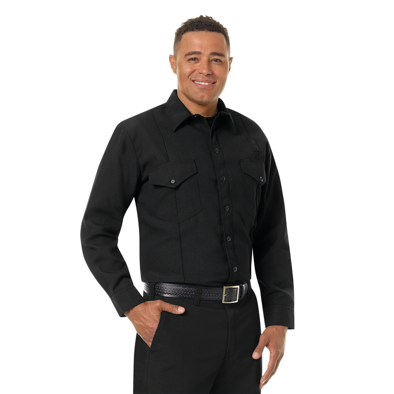 Men's Classic Long Sleeve Western Firefighter Shirt image number 6
