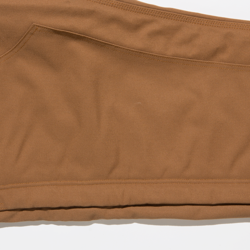 Men's Heavyweight FR Insulated Brown Duck  Bib Overall with Knee Zip image number 5