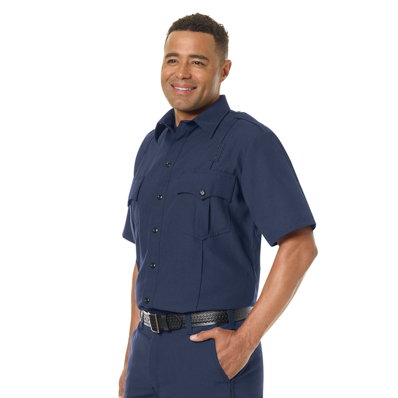 Men's Classic Short Sleeve Fire Officer Shirt image number 9