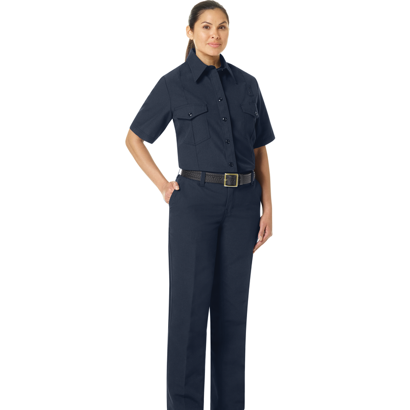 Women's Classic Short Sleeve Firefighter Shirt image number 6