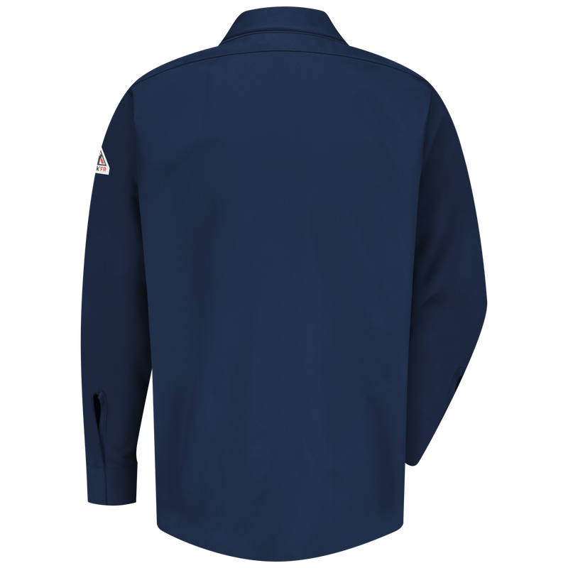 Men's Midweight FR Pocketless Concealed-Gripper Work Shirt image number 5