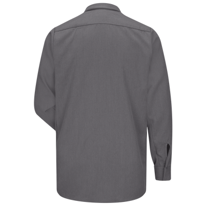 Men's Midweight FR Pocketless Concealed-Gripper Work Shirt