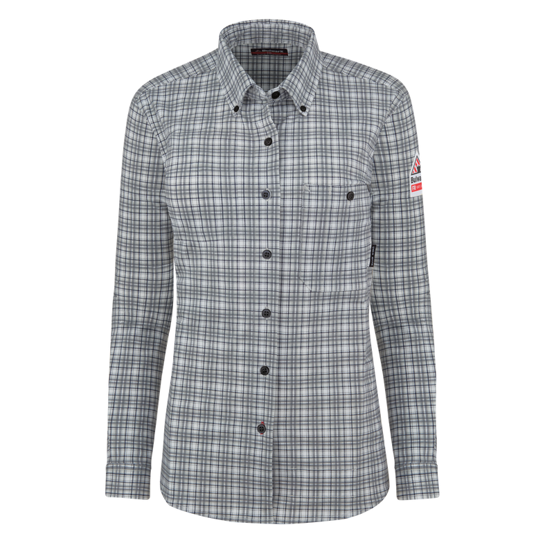 Bulwark FR Women's Flex Knit Button Down Shirt image number 8