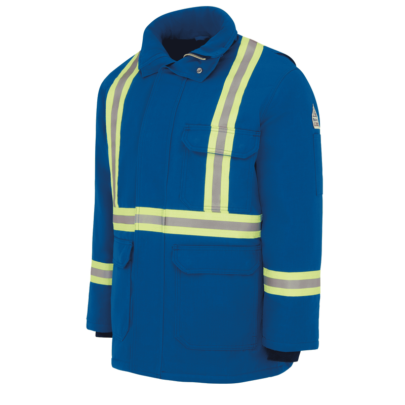 Men's Heavyweight Nomex FR Insulated Deluxe Parka with Reflective Trim image number 3