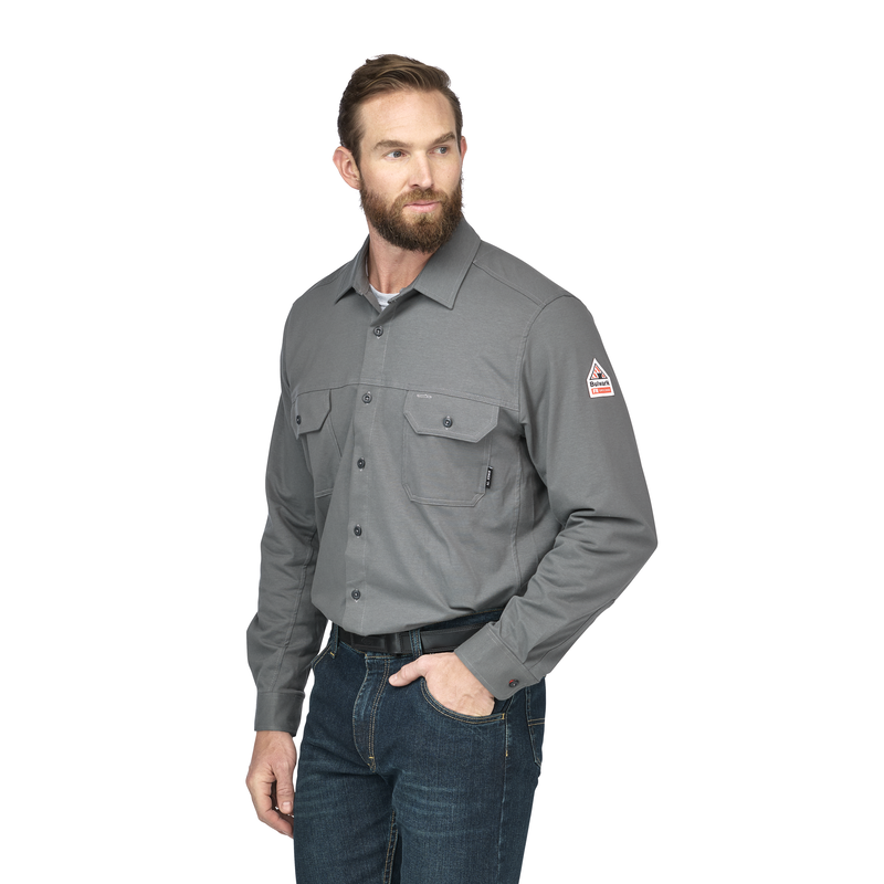 Bulwark FR Flex Knit Button Down Shirt image number 2