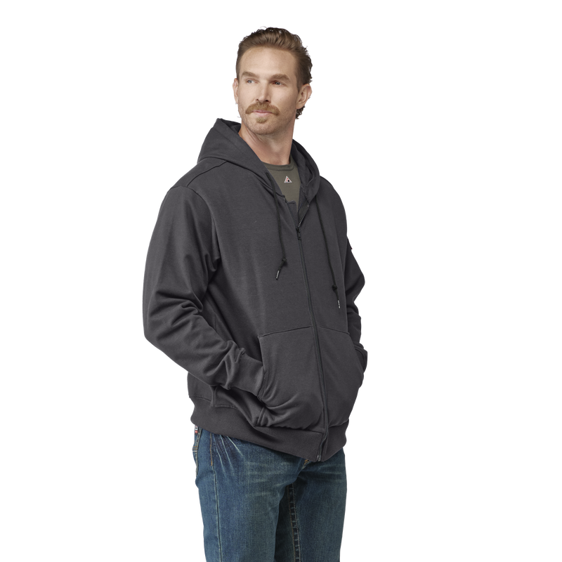 Men's Fleece FR Zip-Front Hooded Sweatshirt image number 3