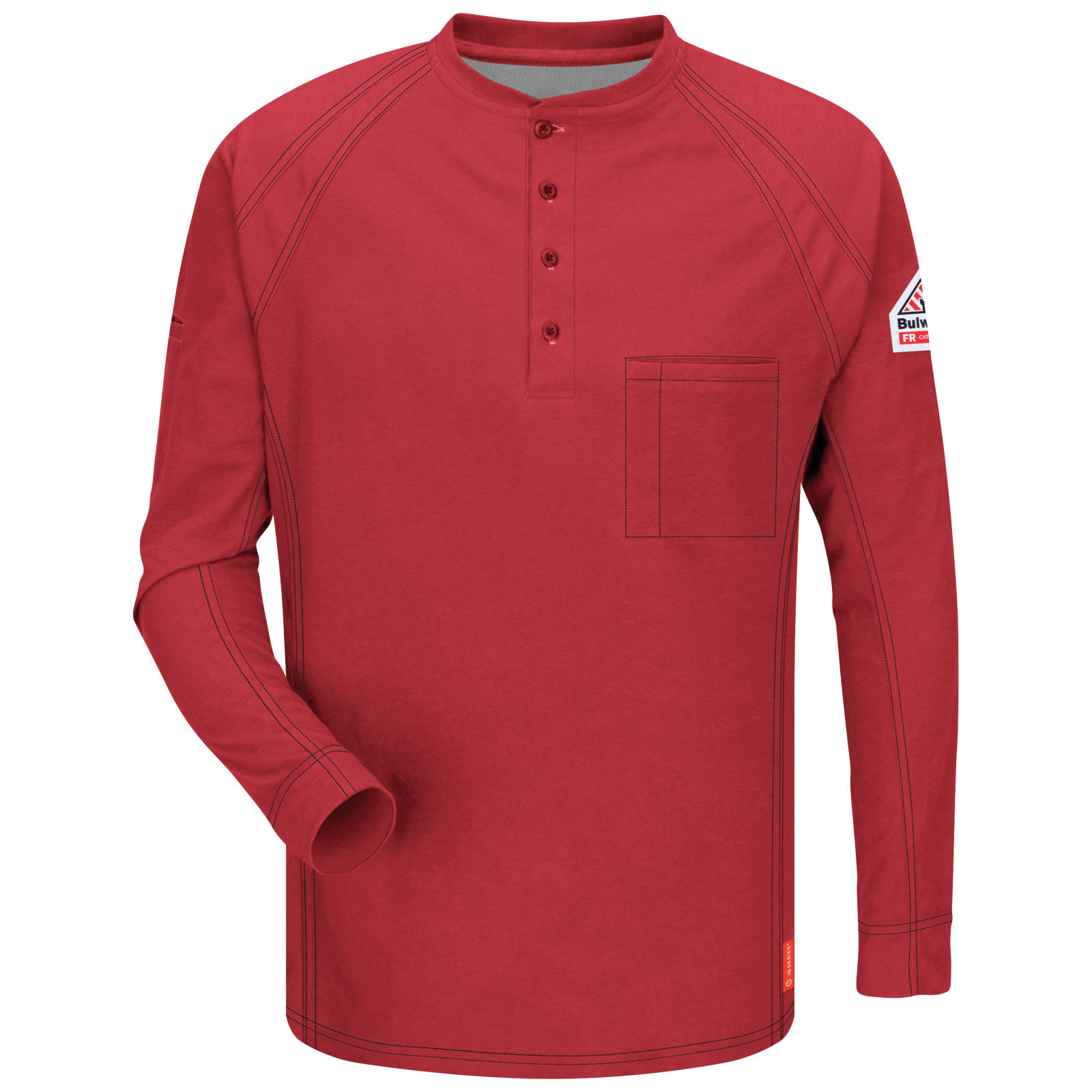bulwark iq long sleeve henley