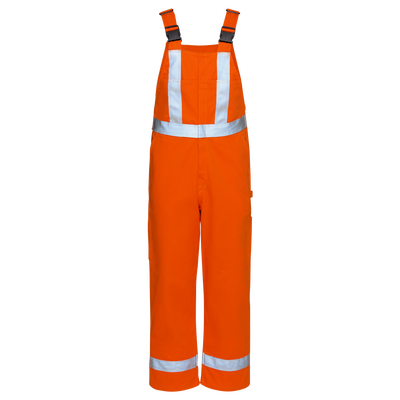 Men's Unlined Bib Overall with Reflective Trim
