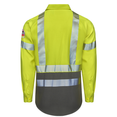 Men's Hi-Visibility Color Block Uniform Shirt