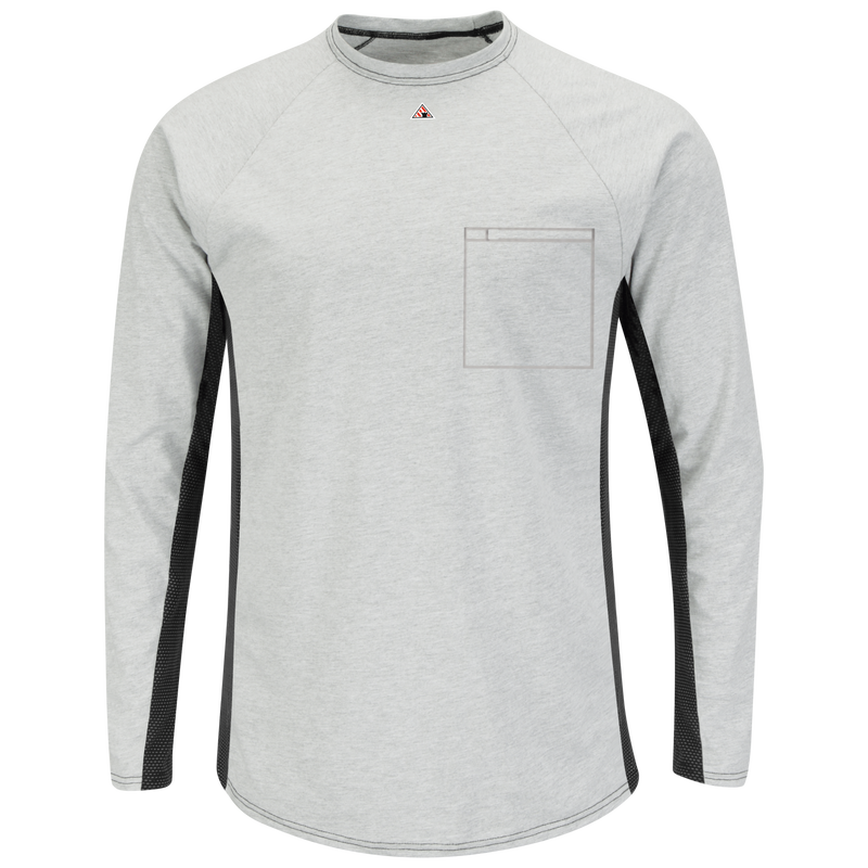 Men's FR Long Sleeve Base Layer with Concealed Chest Pocket image number 0