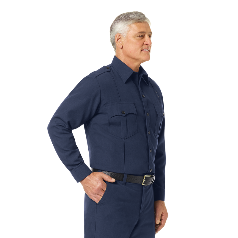 Men's Classic Long Sleeve Fire Officer Shirt image number 9