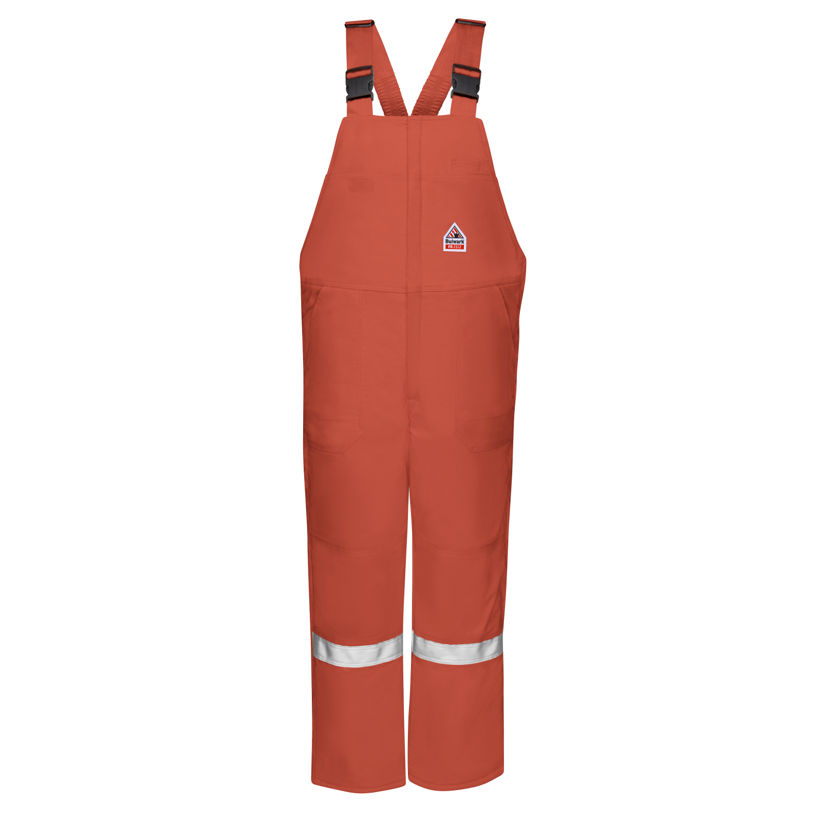 BULWARK® FR MEN’S MIDWEIGHT EXCEL FR® COMFORTOUCH® DELUXE INSULATED BIB OVERALL WITH REFLECTIVE TRIM. BLCS