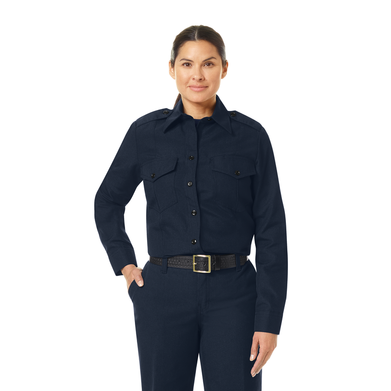 Women's Classic Long Sleeve Fire Chief Shirt image number 2