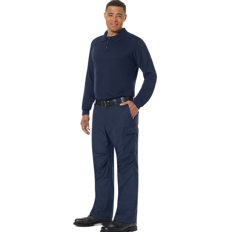 Men's Long Sleeve Station Wear Polo Shirt image number 8