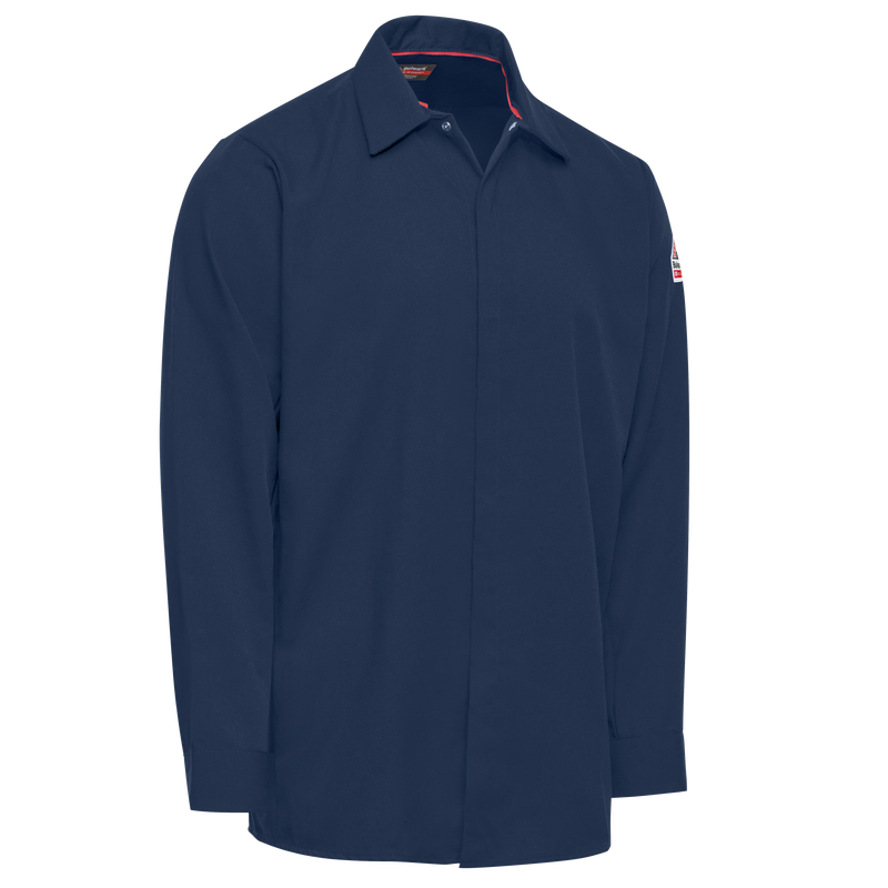 iQ Series® Comfort Woven Men's Lightweight FR Food Processing Shirt image number 2
