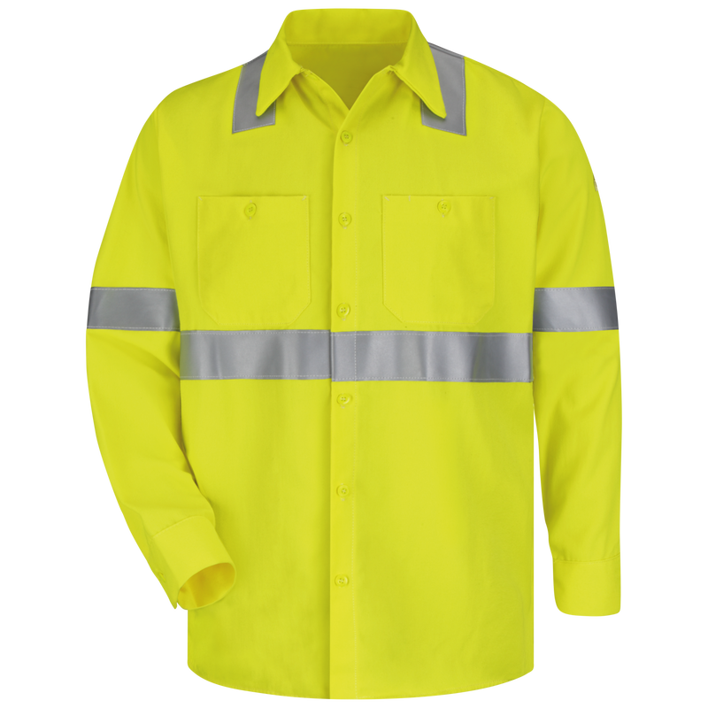 Men's Midweight FR Hi-Visibility Work Shirt image number 0