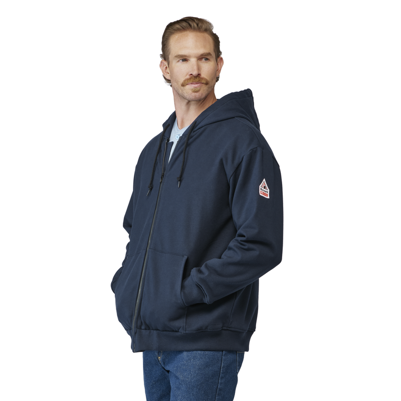 Men's Thermal Lined Zip-Front Hooded Sweatshirt image number 2